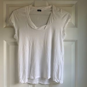 Splendid Twist neck white t-shirt